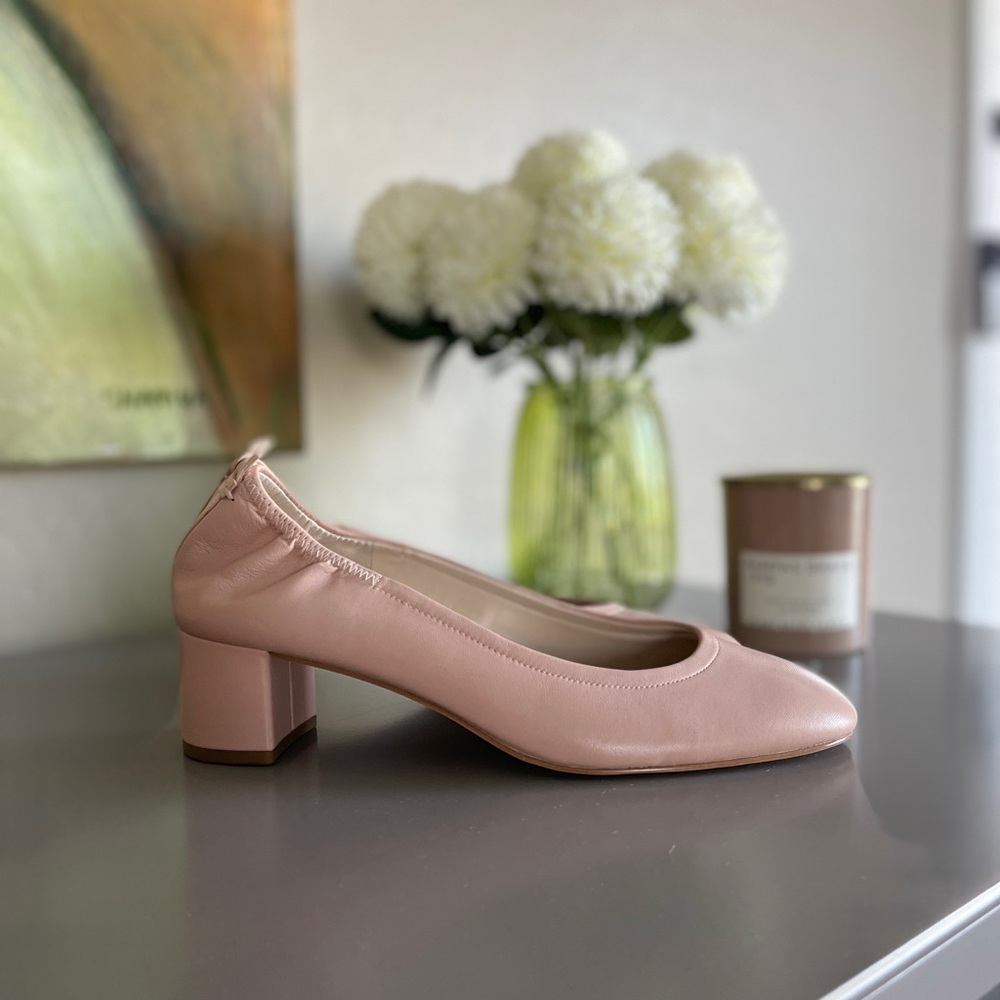 Cole Haan Elegant Pink Block Heel Pumps